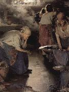 Ilja Jefimowitsch Repin The Washer Women oil painting on canvas